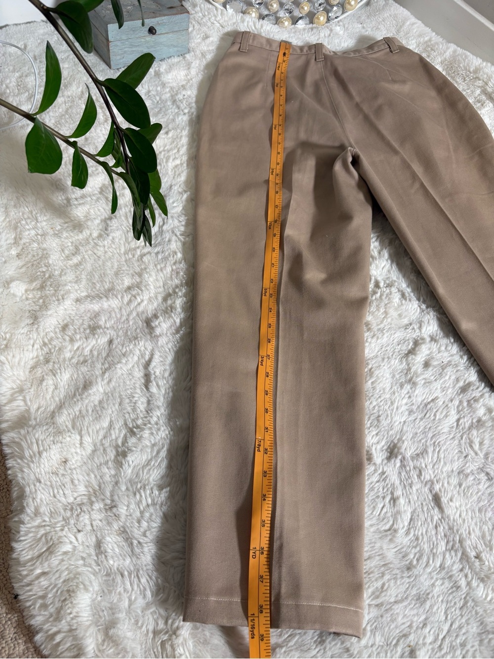 NWOT Northern Reflections Straight Leg Cotton Pants – Taupe – Size 6 - Picture 8 of 10